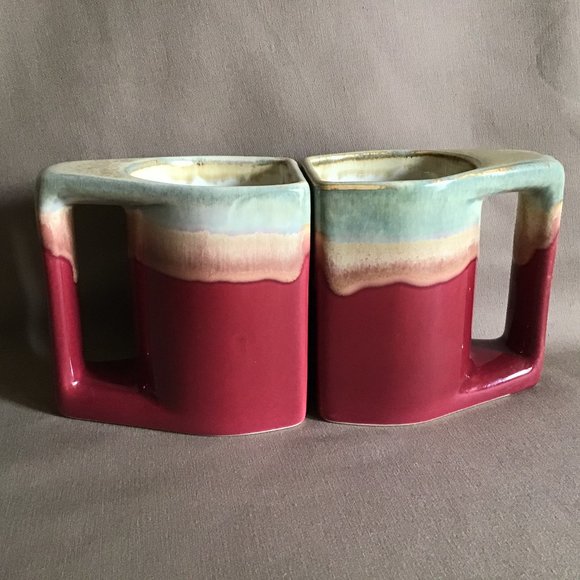 Pair of  Large C&C Artisanal Mugs - Picture 2 of 8